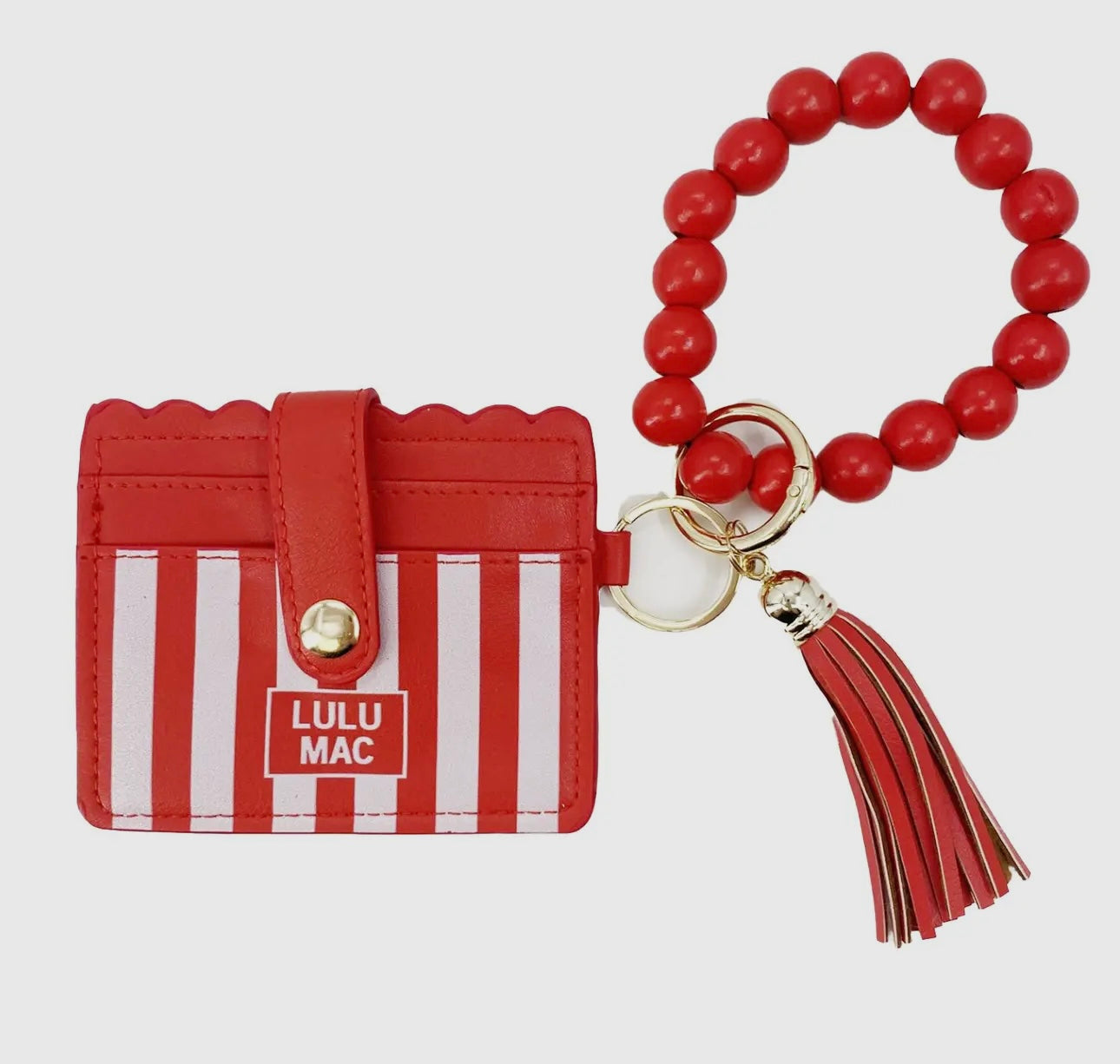 Lulu Mac Beaded Wristlet ID Wallet