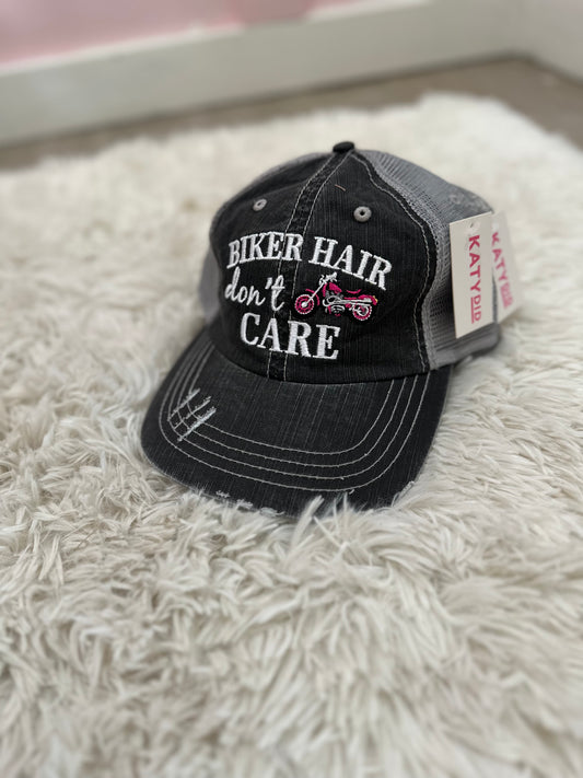 Biker Hair Don't Care Hat