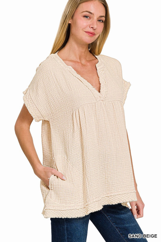 Raw Edge Top