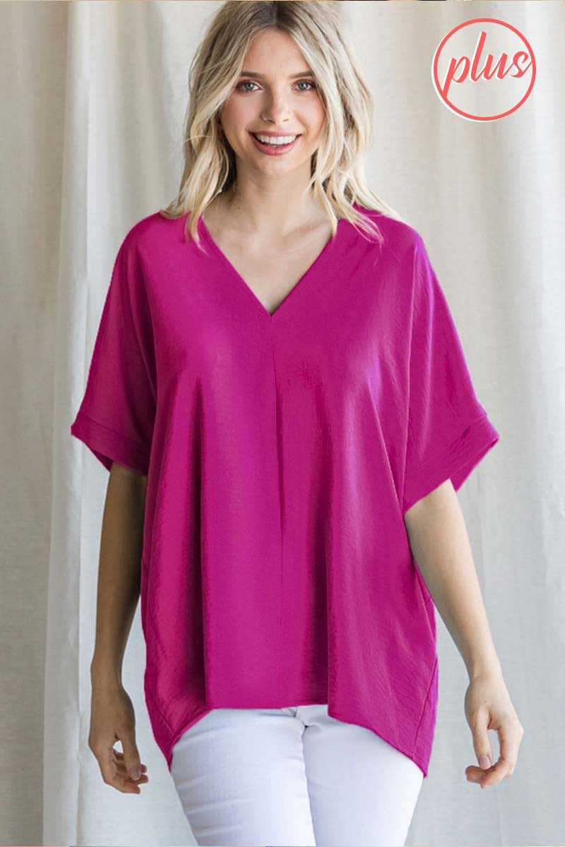 V-Neck Boxy Top